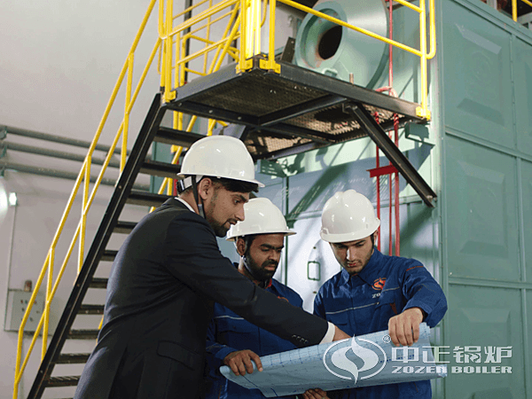 中正鍋爐服務(wù)人員指導(dǎo)安裝鍋爐